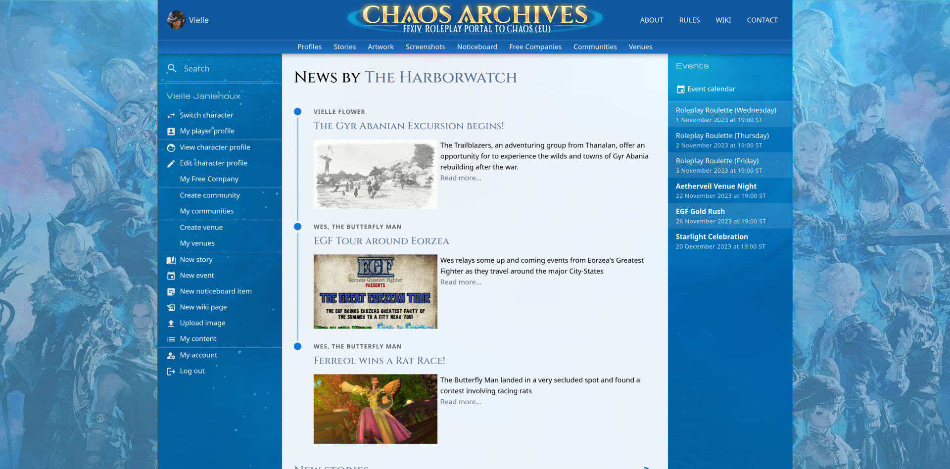 Screenshot of Chaos Archives