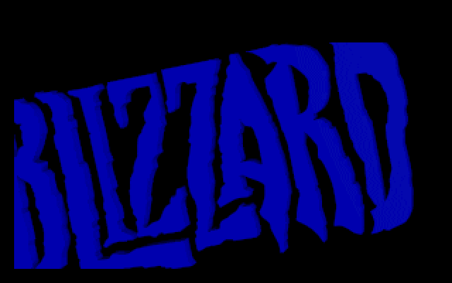 Warcraft II Blizzard logo