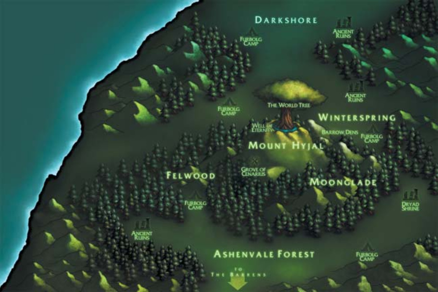 N Kalimdor map